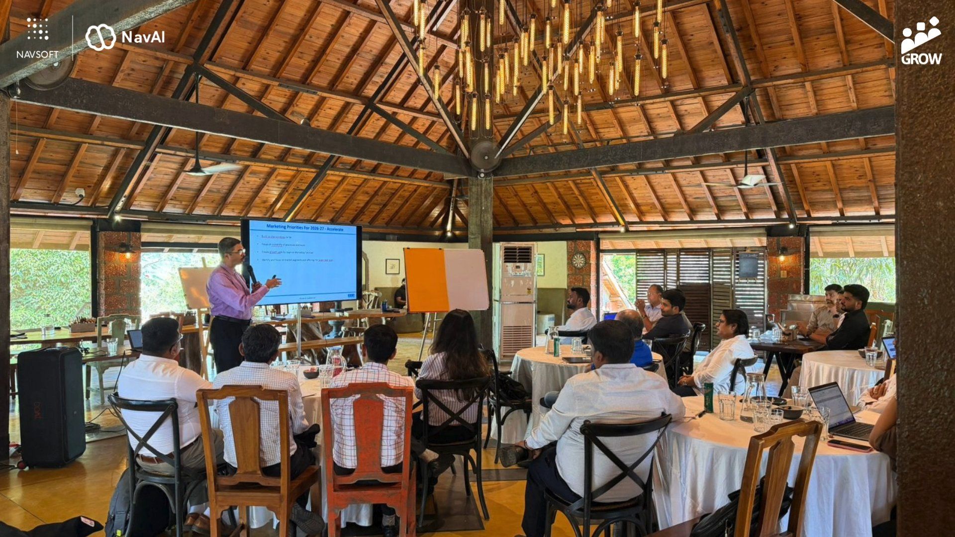 The NavAI team in a strategy planning session
